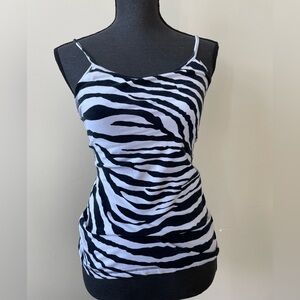 Y2K Express Tank - Zebra-inspired print - Size S